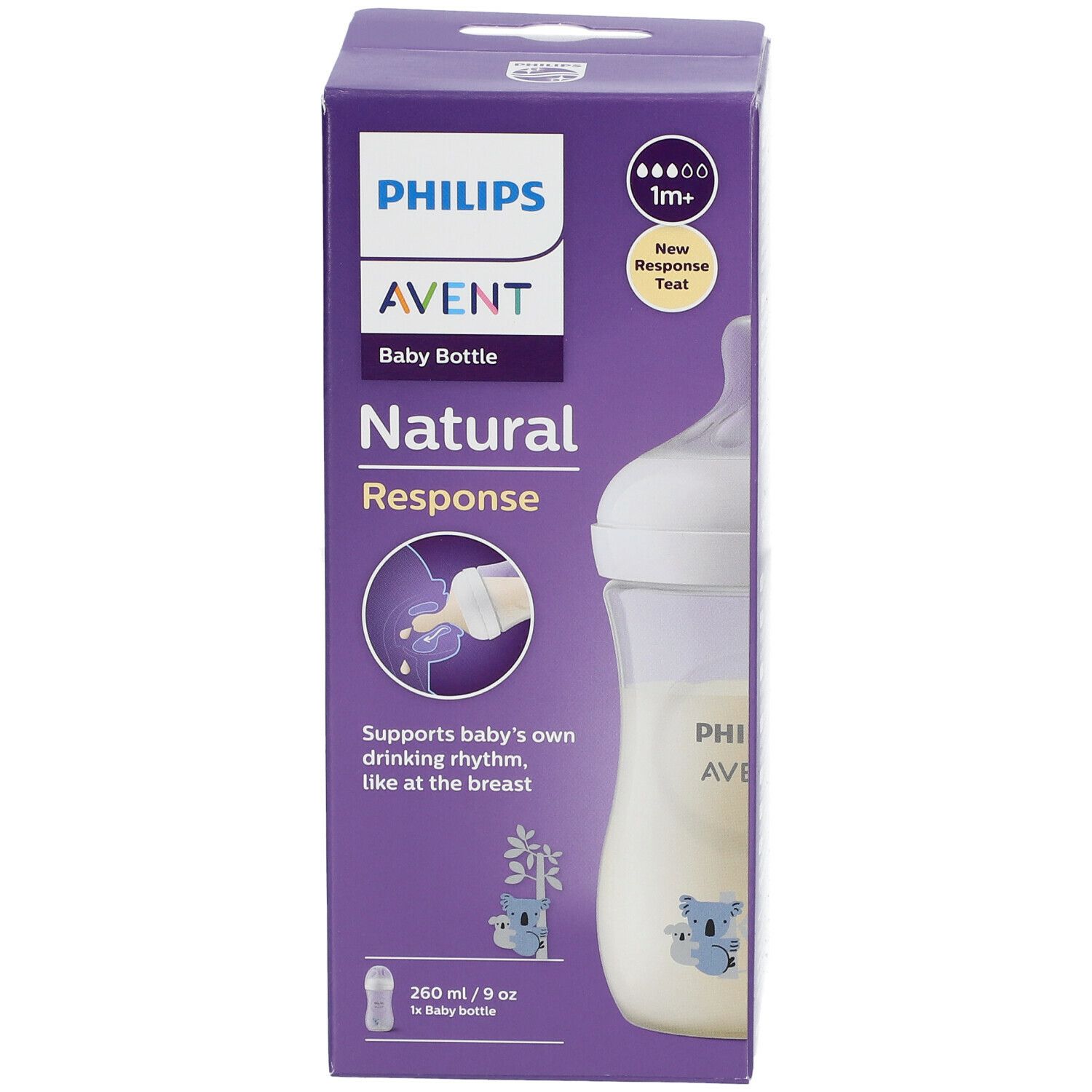 PHILIPS Avent Natural Response Babyflasche mit natürlicher Reaktion 260 ml SCY903/67