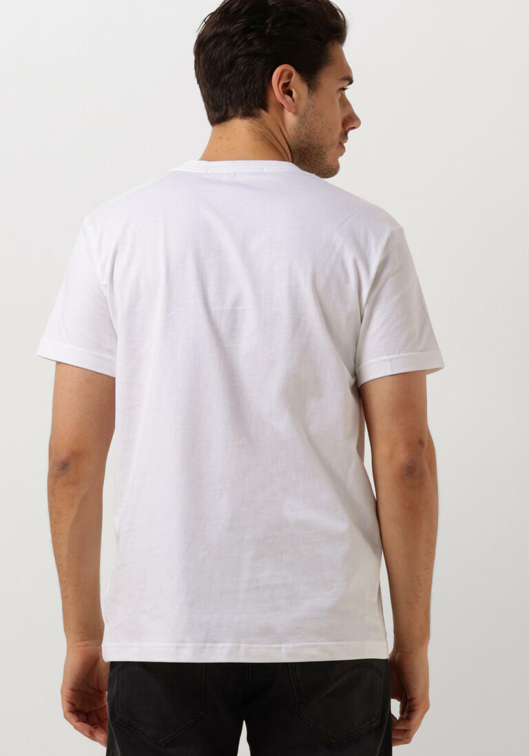 CALVIN KLEIN witte calvin klein t-shirt ck embro badge tee