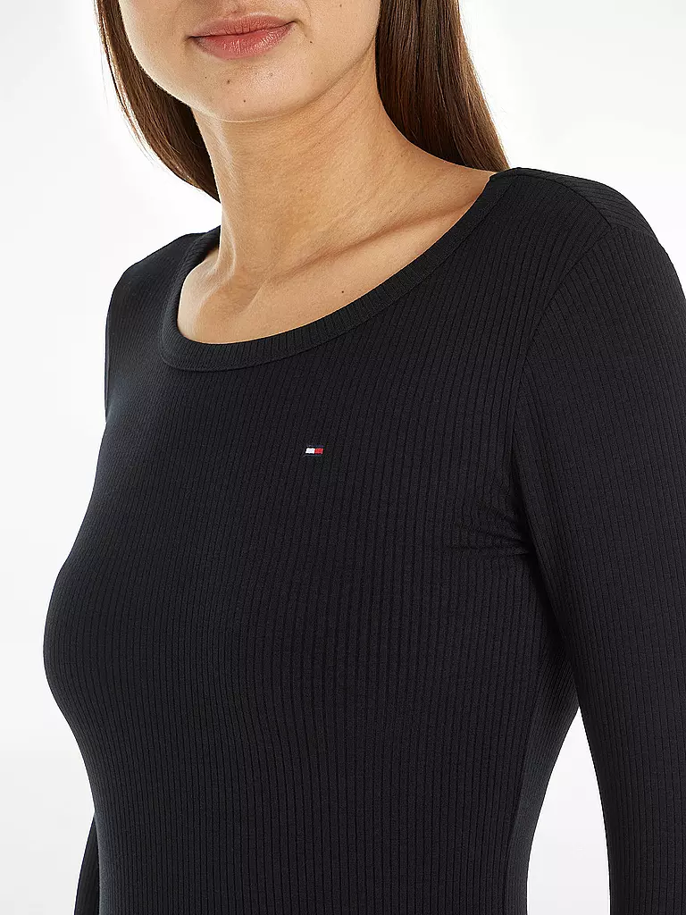 TOMMY HILFIGER Langarmshirt schwarz