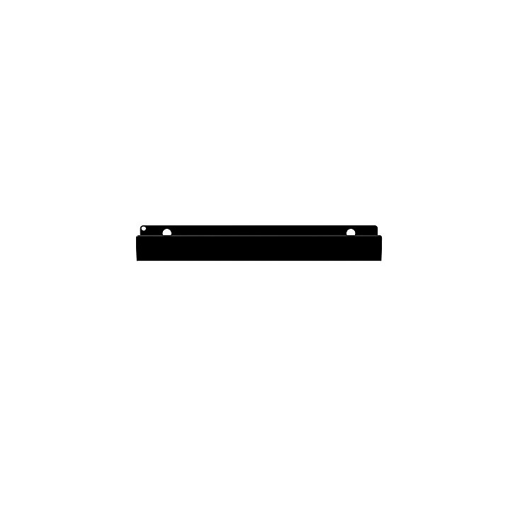 Lot de 2 poignées acier noir mat Edge Atomia L. 16,5 cm GoodHome