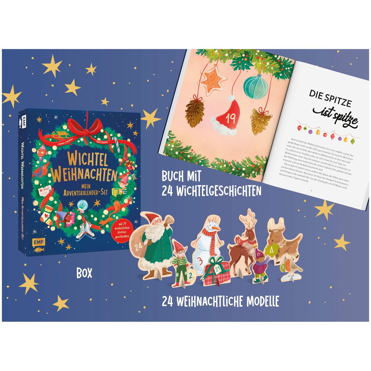 VedesMein Adventskalender Wichtel Set Wichtel Weihnachten