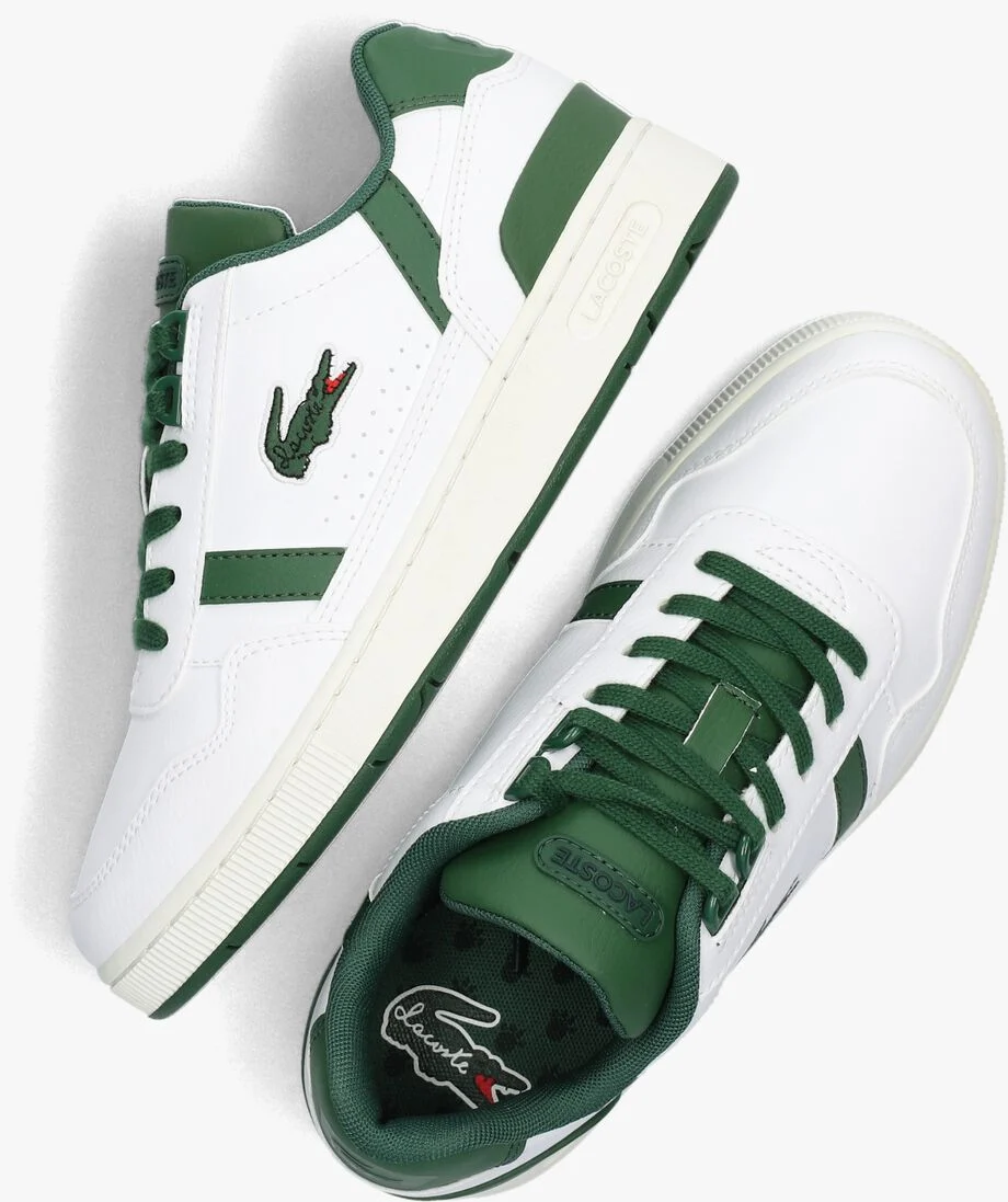 LACOSTE witte lacoste lage sneakers t-clip j