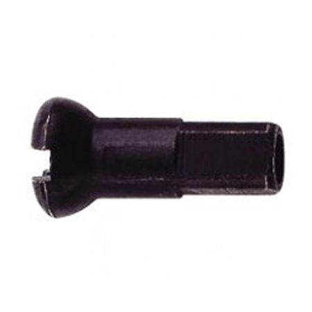 ALU-NIPPEL  2x12mm schwarz  schwarz