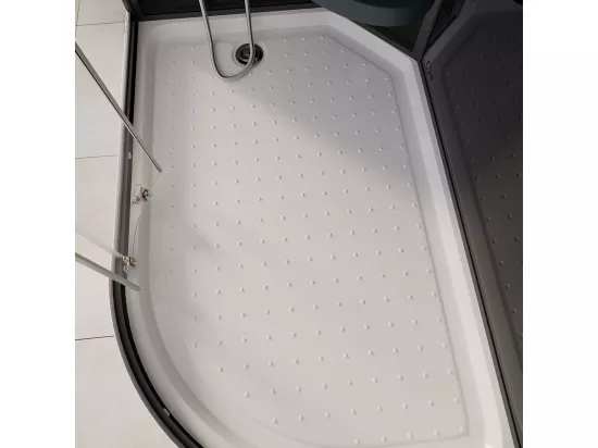 Home Deluxe Cabine de douche BLACK PEARL 120 x 80 cm Droite