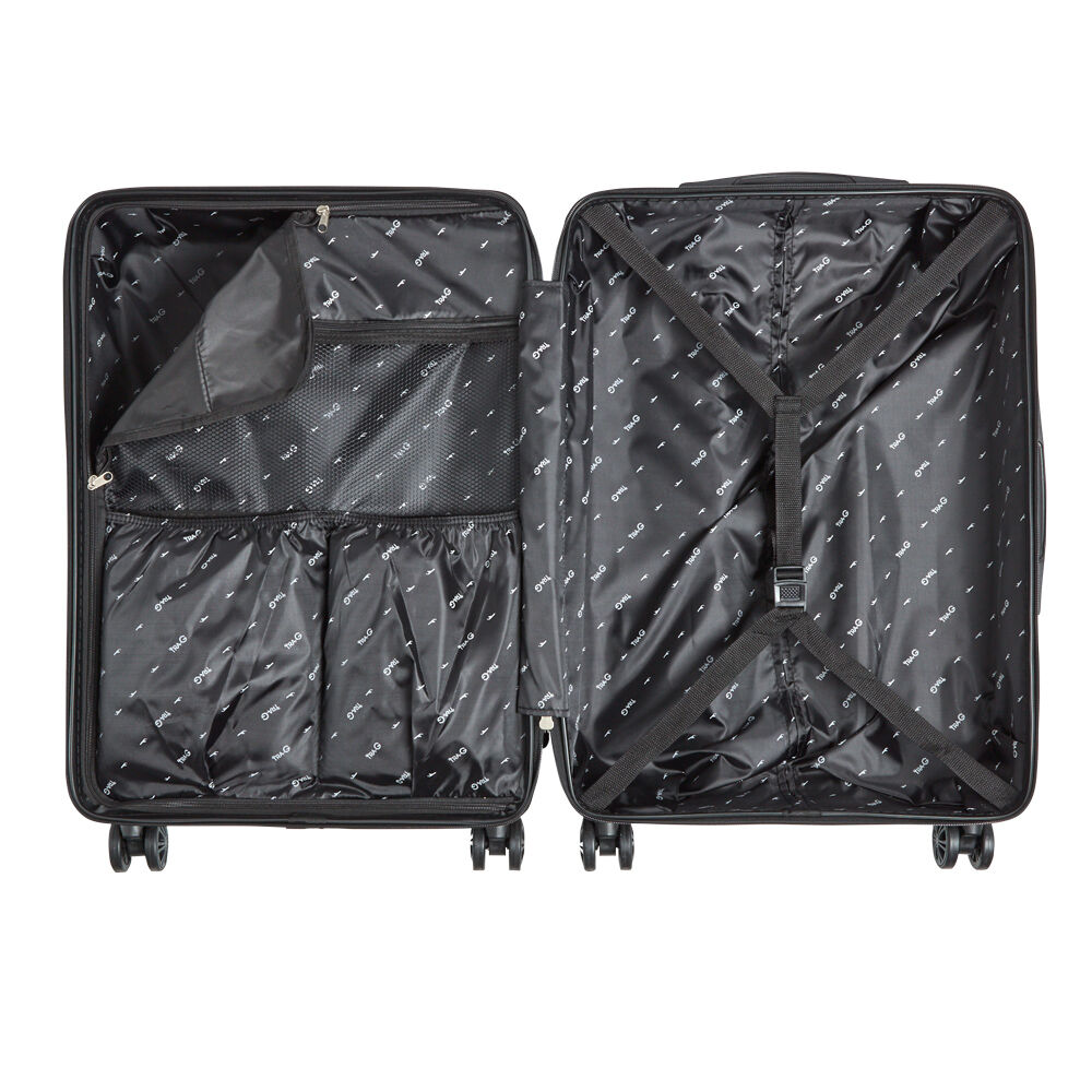 Valise rigide bleue marine L66xl45xH25 cm