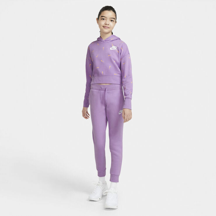 Nike Sportswear Cropped French Terry Haettetroje Lilla