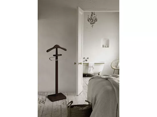 Valet de nuit - H112cm x L46cm x P34cm - hêtre massif wenge - Always