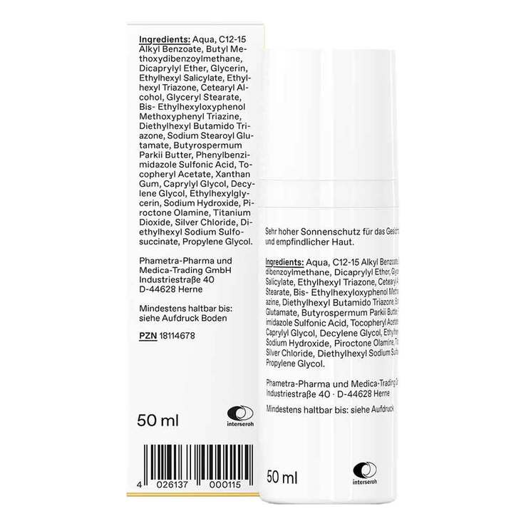Sonnencreme LSF 50 + , 50 ml