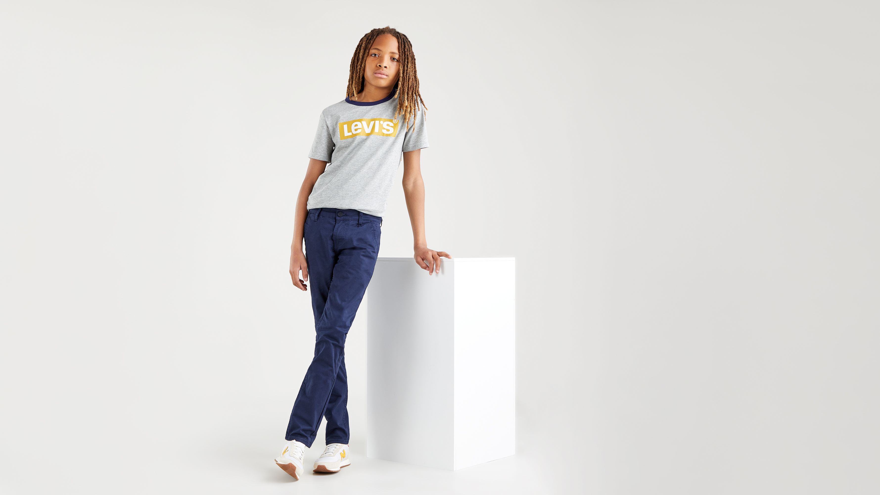 Pantalon skinny XX Chino pour adolescent - Navy Blazer - Bleu