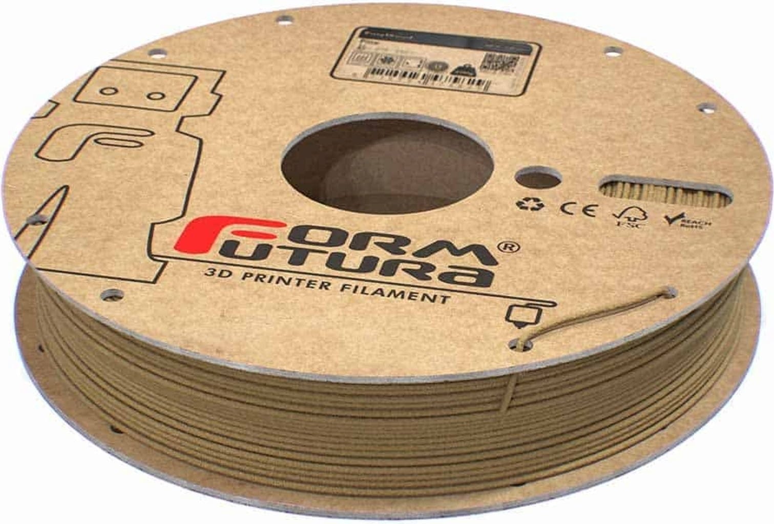 FormFutura  EasyWood™ Pine, 1,75 mm / 500 g    Kieferholz als Filament für den 3D Drucker