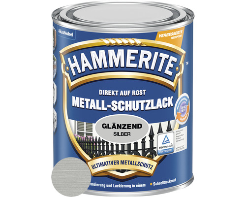 HAMMERITE Metaalbeschermverf Glanzend Zilvergrijs 250 ml