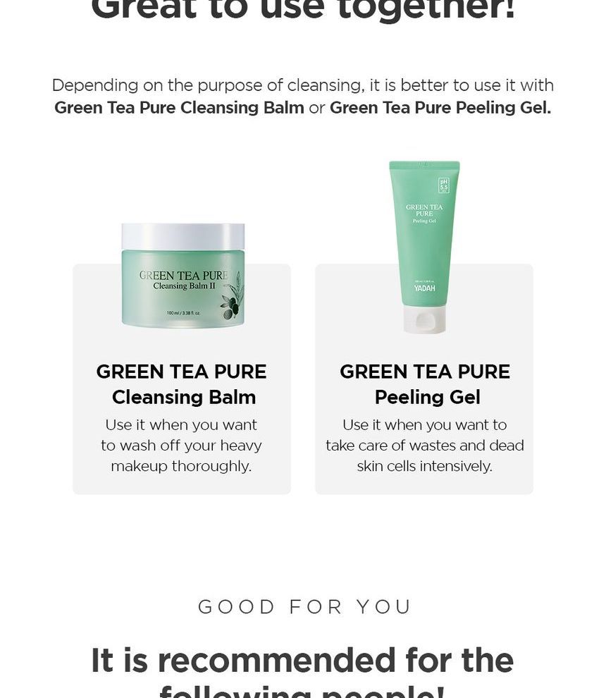 YADAH - Groene thee pure reinigingsgel
