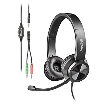 NGS MSX 11 Pro - Casque filaire avec micro - jack 3,5mm - noir