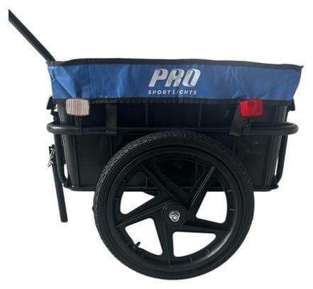 Remorque pour vélo 70L remorque pour vélo avec caisse   réflecteurs - bleu - étanche