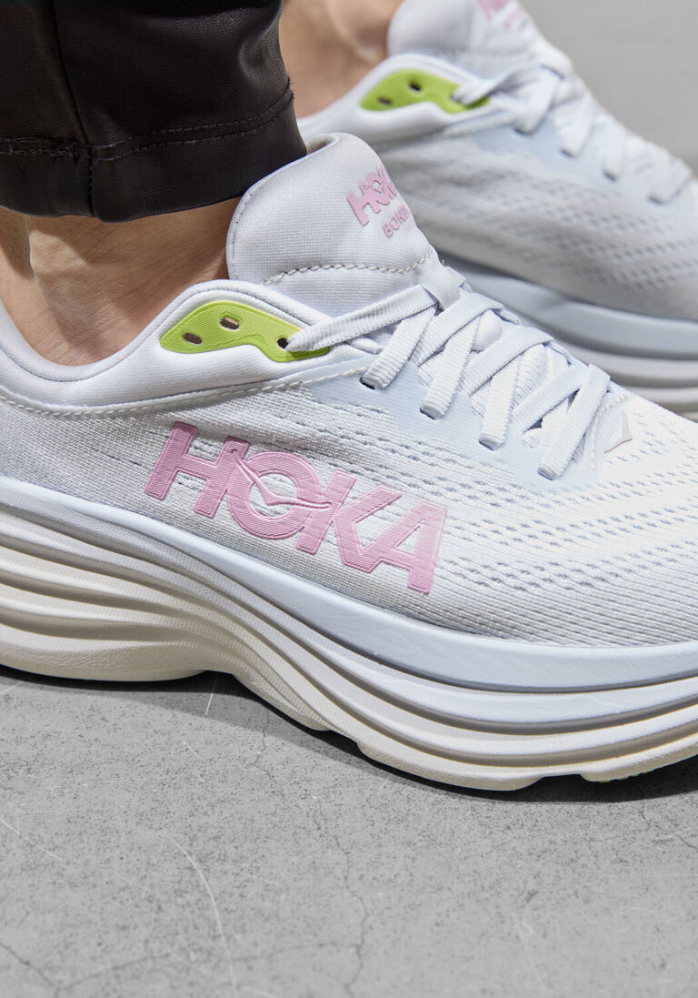 witte hoka lage sneakers bondi 8