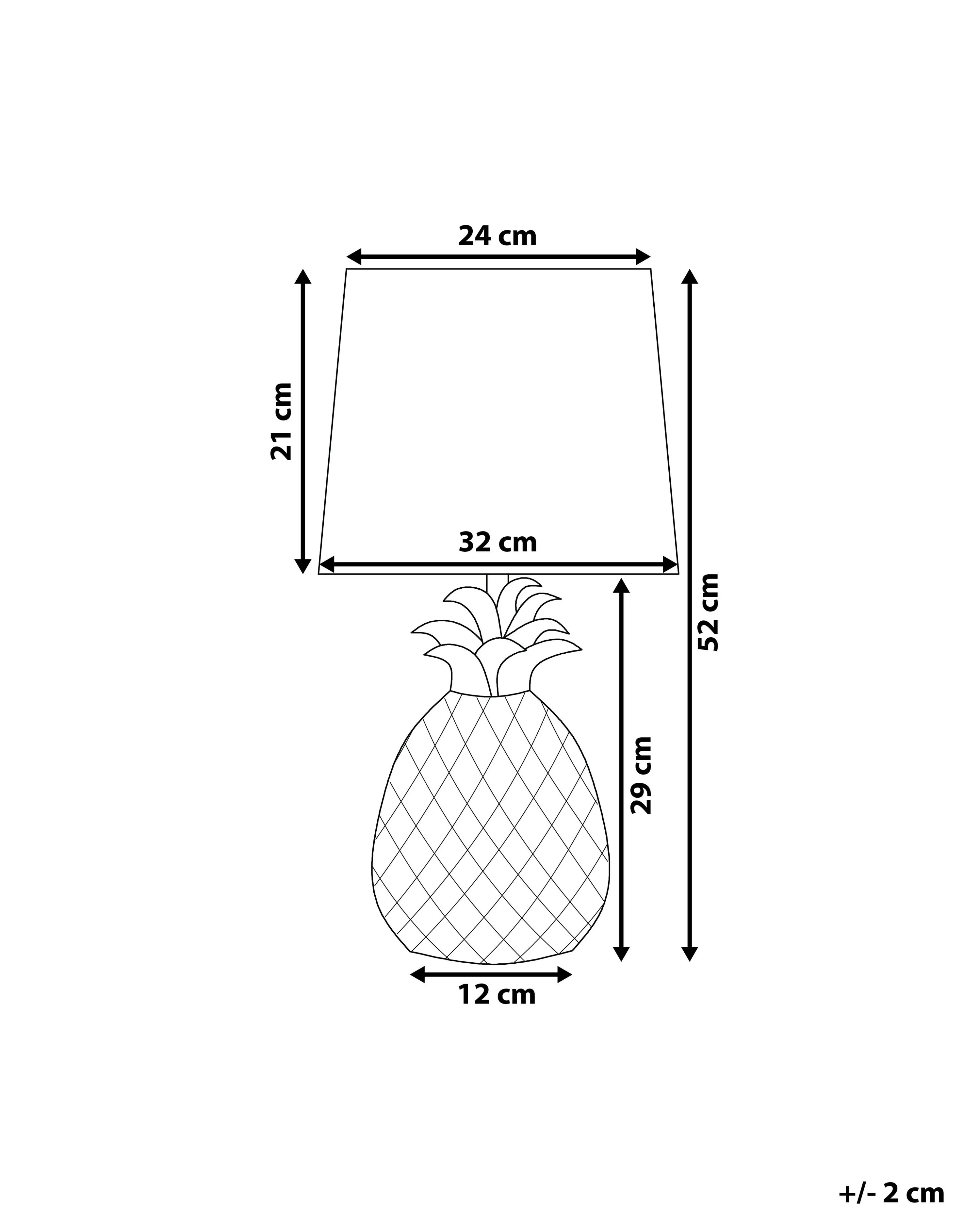 Tafellamp PINEAPPLE Keramiek Goud