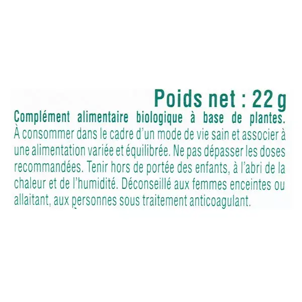 Biosens Circulation Tonique Bio 45 gélules végétales