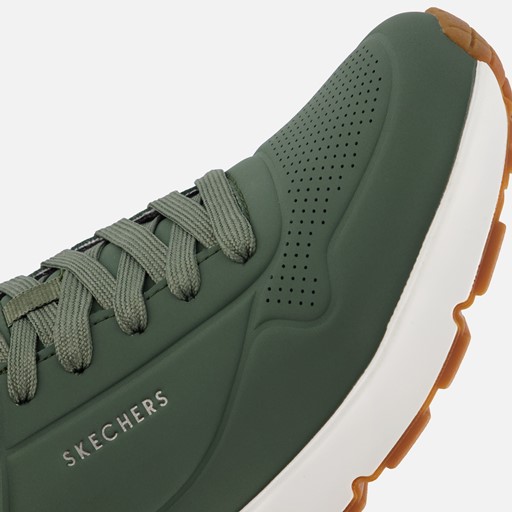 Skechers Uno Stand On Air groen Imitatieleer