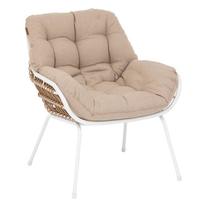 Salon de jardin duo PAOPAO Beige & Blanc
