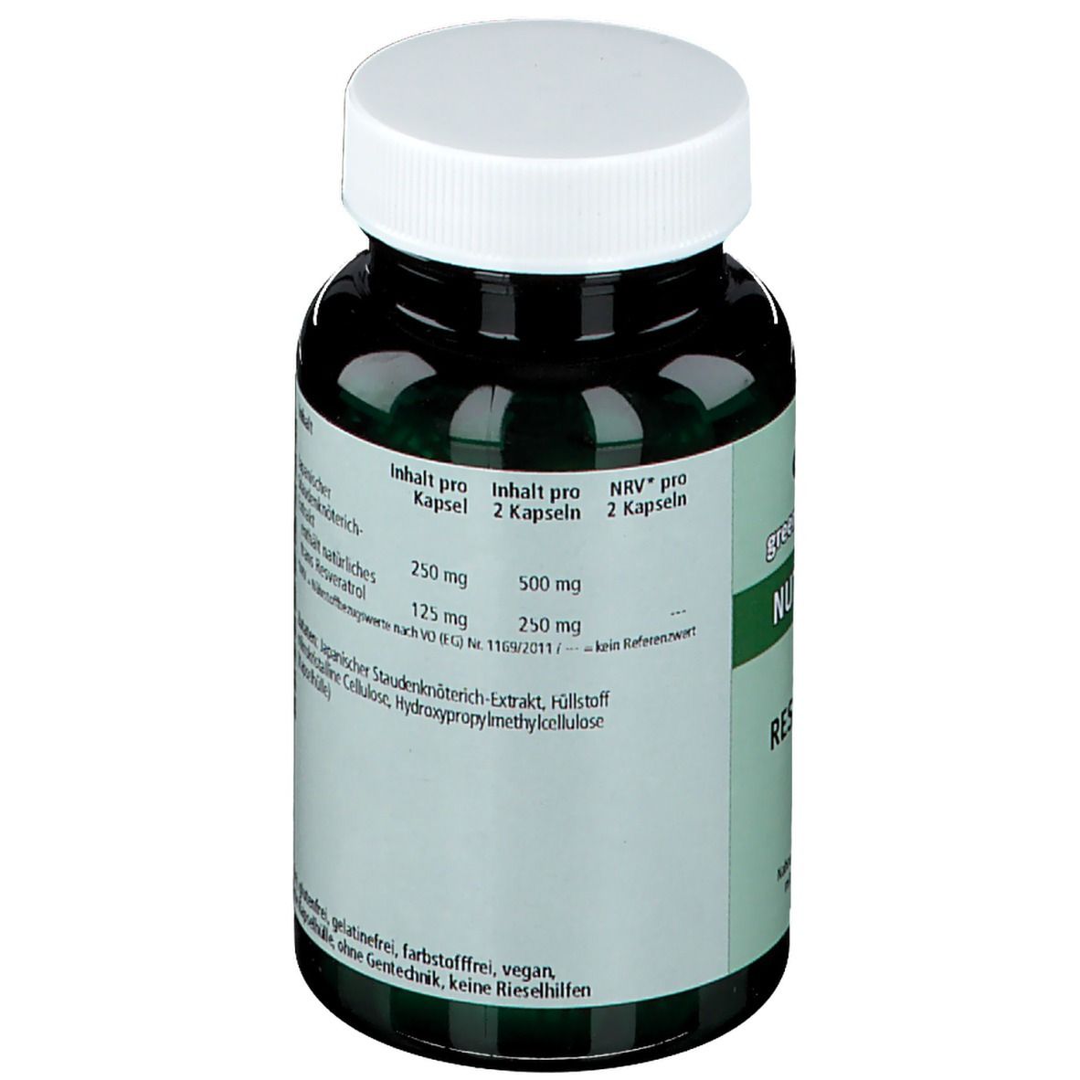 green line NUTRITHEKE Resveratrol