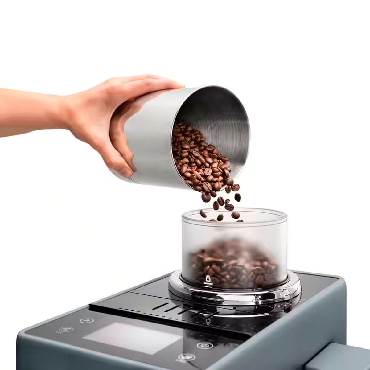 Delonghi Rivelia EXAM440.55.G Helautomatisk kaffemaskin, grå