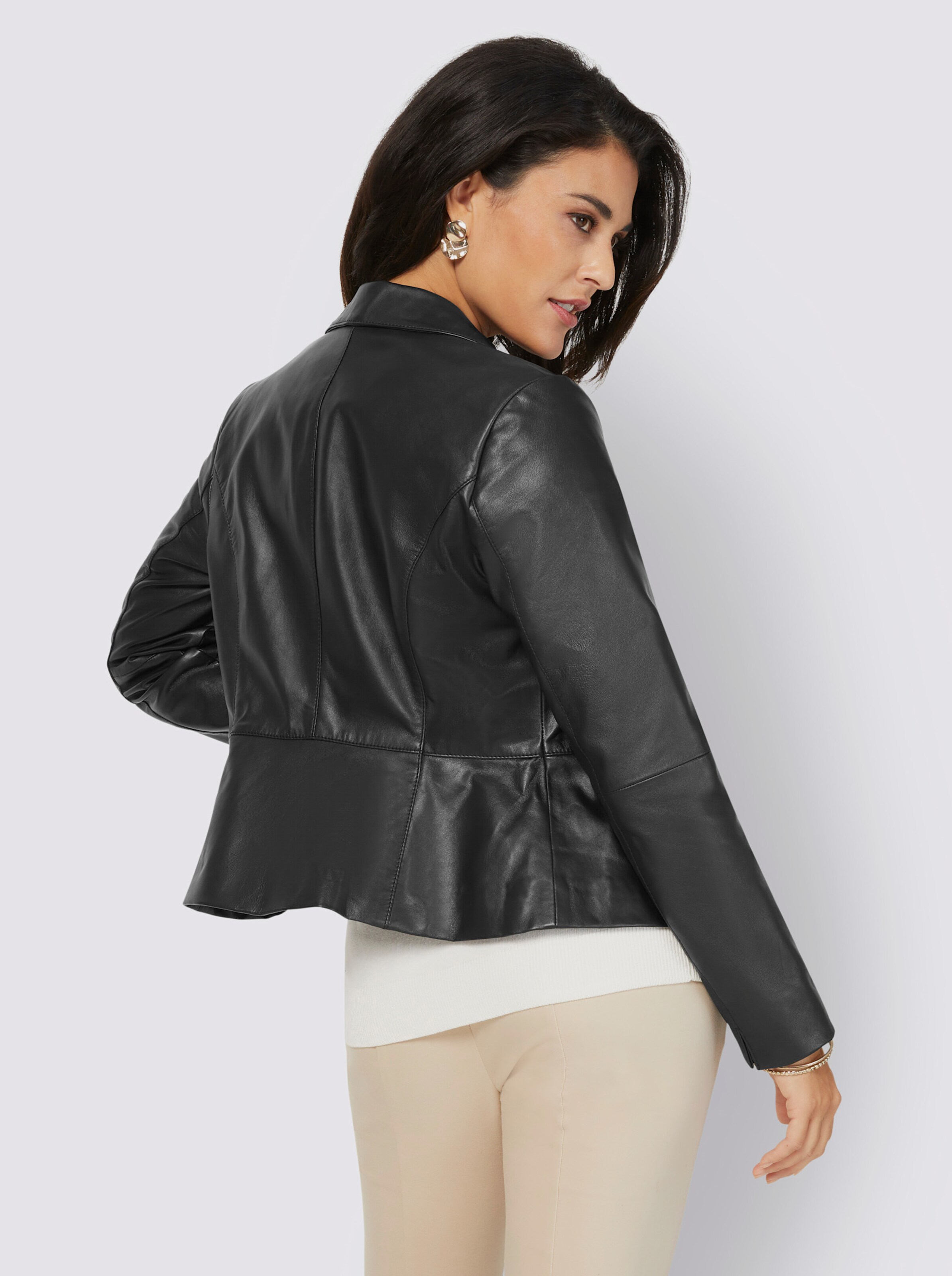 Leder-Blazer