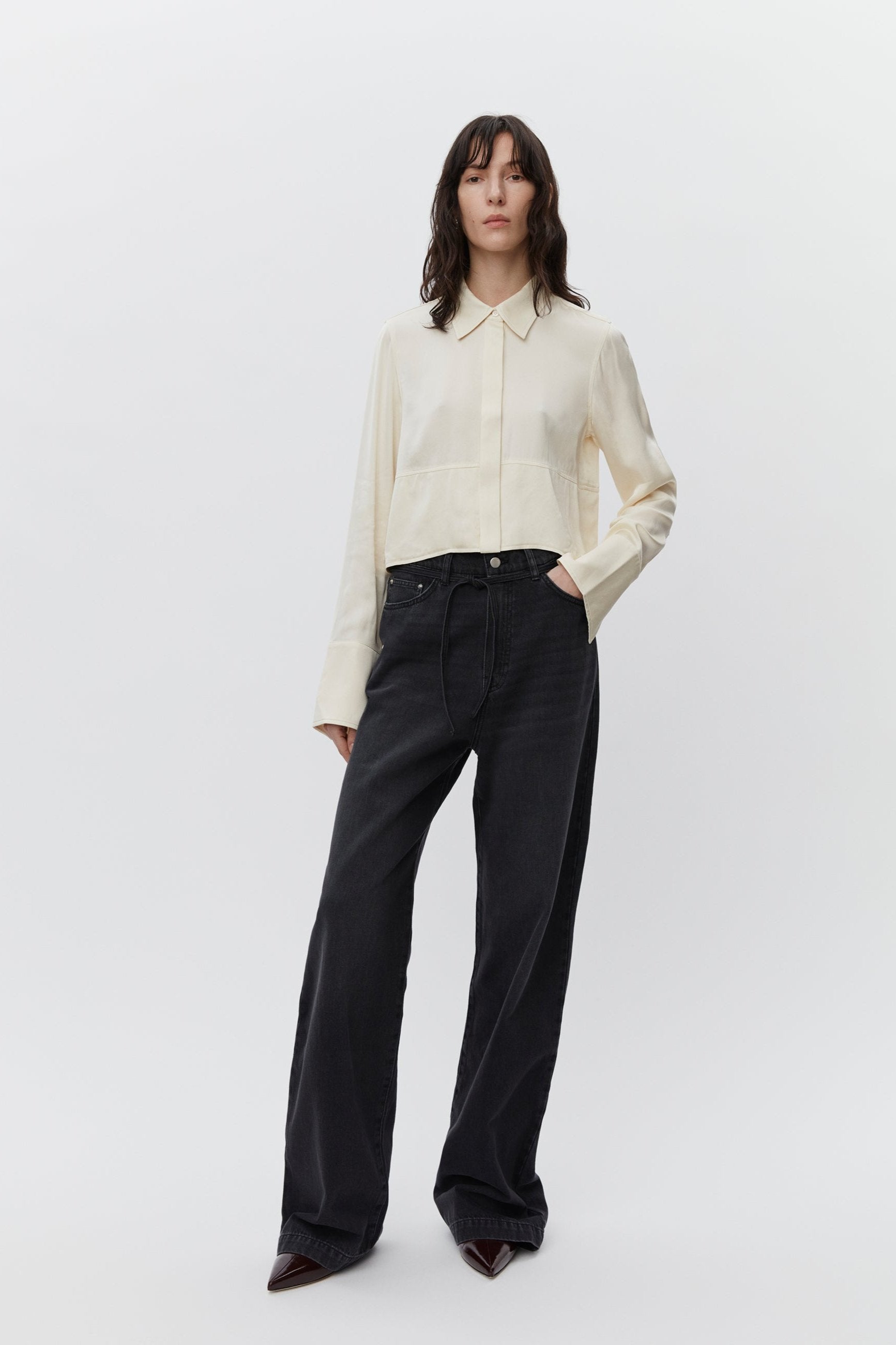 DAY Birger et Mikkelsen  Elijah wide leg jeans - sort