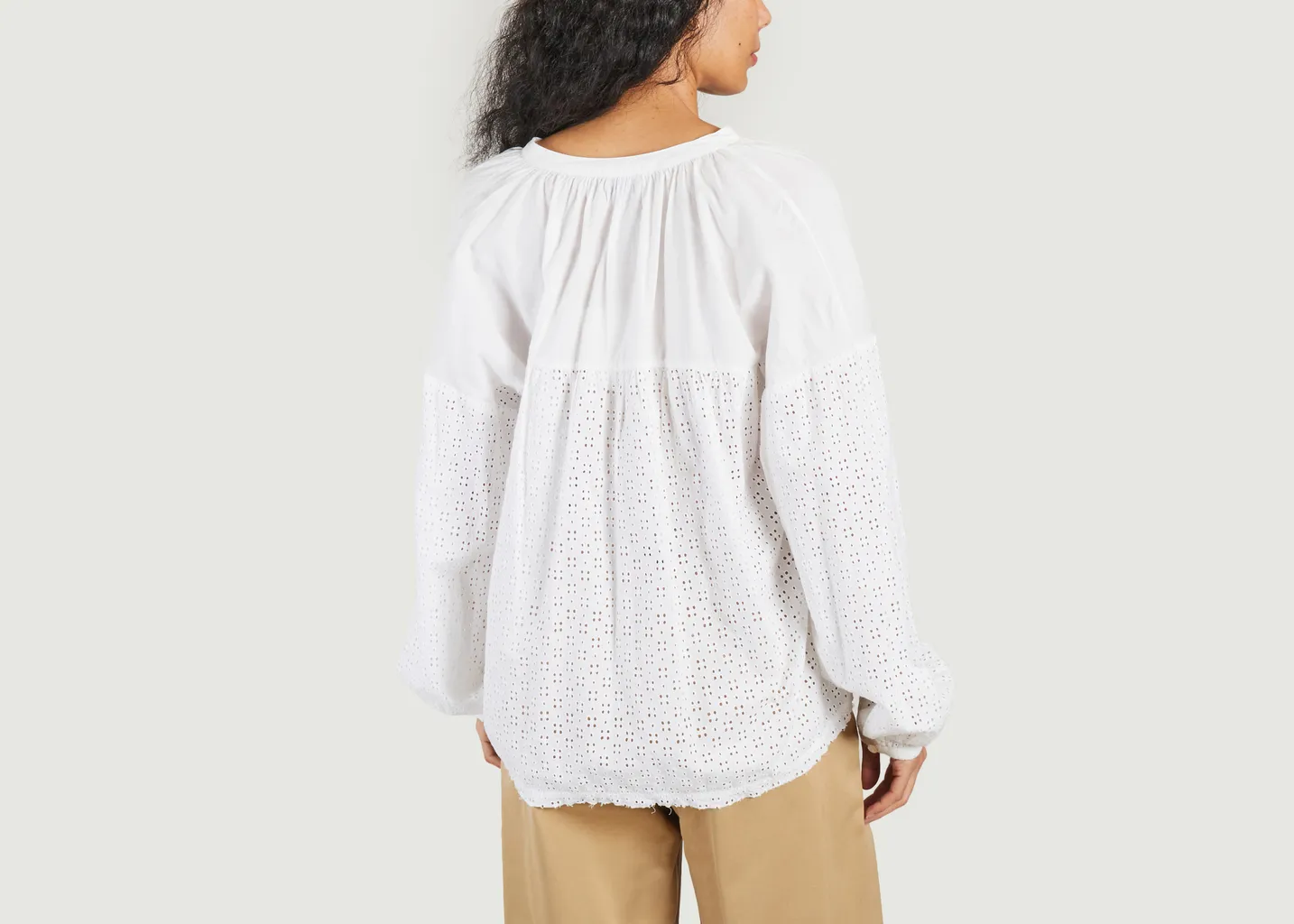 Chemise avec broderie anglaise Ava Skall Studio