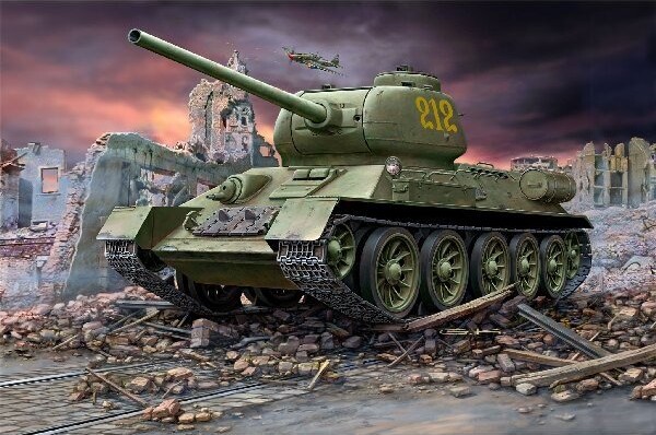 Revell - T-34/85 Tank Byggesæt - 1:72 - Level 4 - 03302