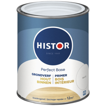 Histor Perfect Base grondverf binnen hout wit 750 ml