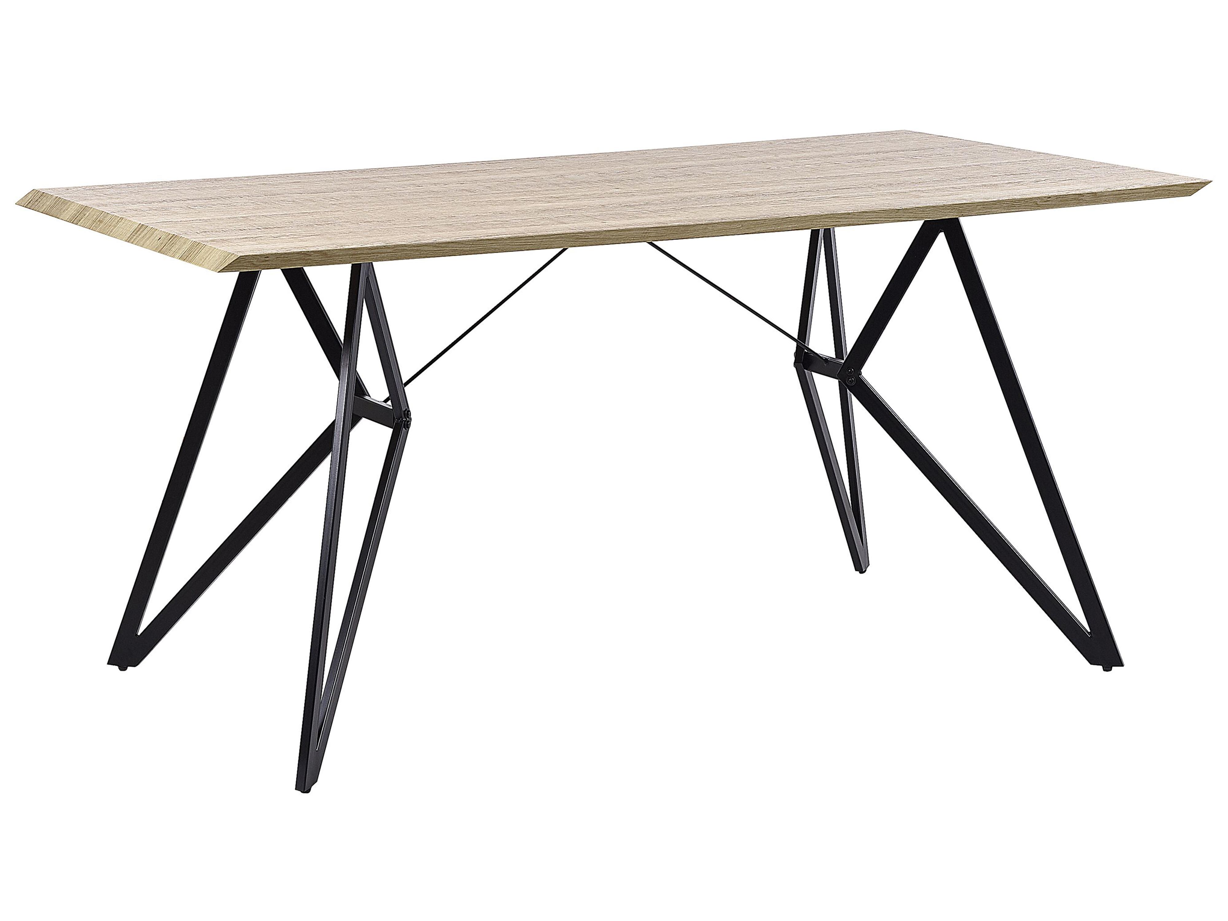 Eettafel BUSCOT Lichtbruin 90 cm 160 cm