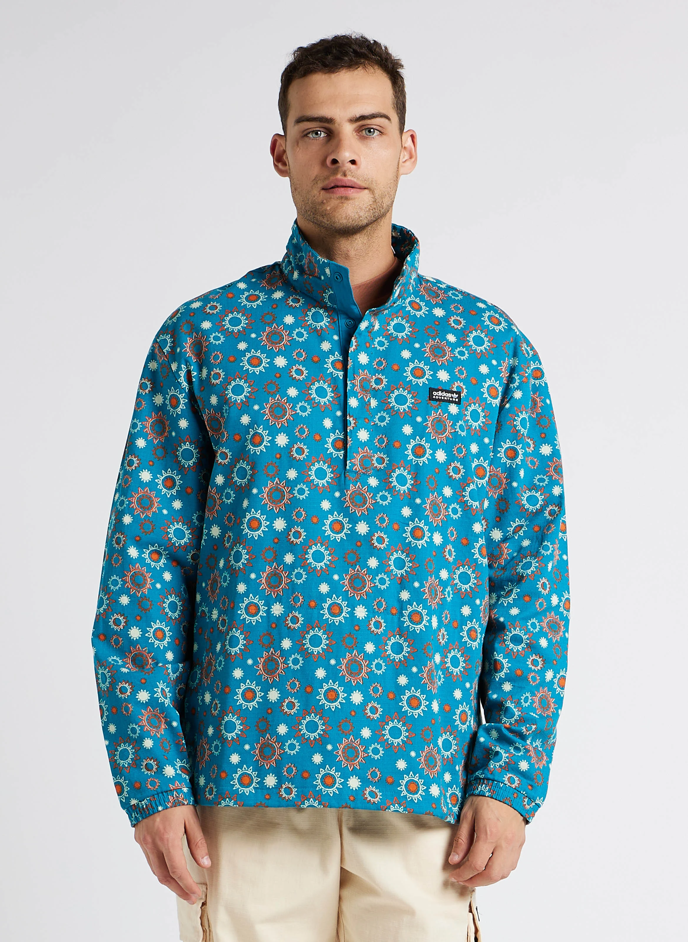 Coupe-vent en coton imprimé | Multicolore