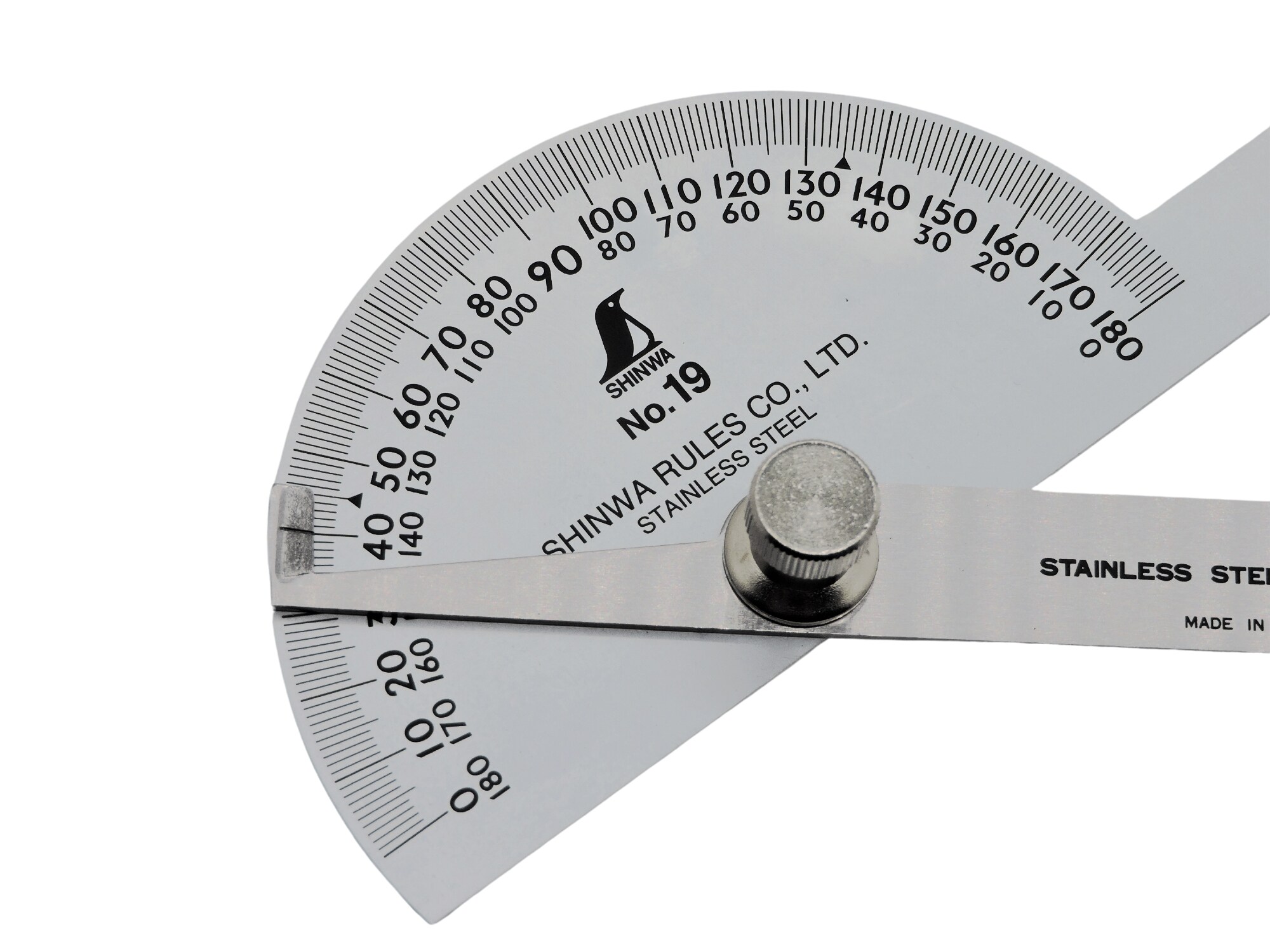 FAMEX 12554 Gradmesser No.19, Winkelmesser 90°, 10cm - Shinwa 62490