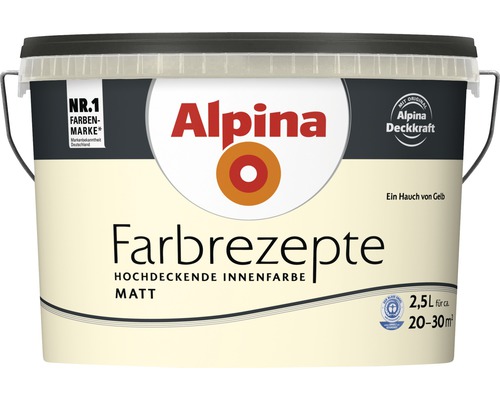 Alpina muurverf kleur recepten Een vleugje geel 2,5 l
