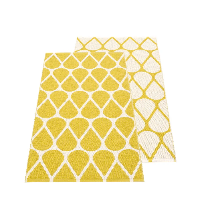 Pappelina - Otis Wendeteppich, 70 x 140 cm, mustard / vanilla