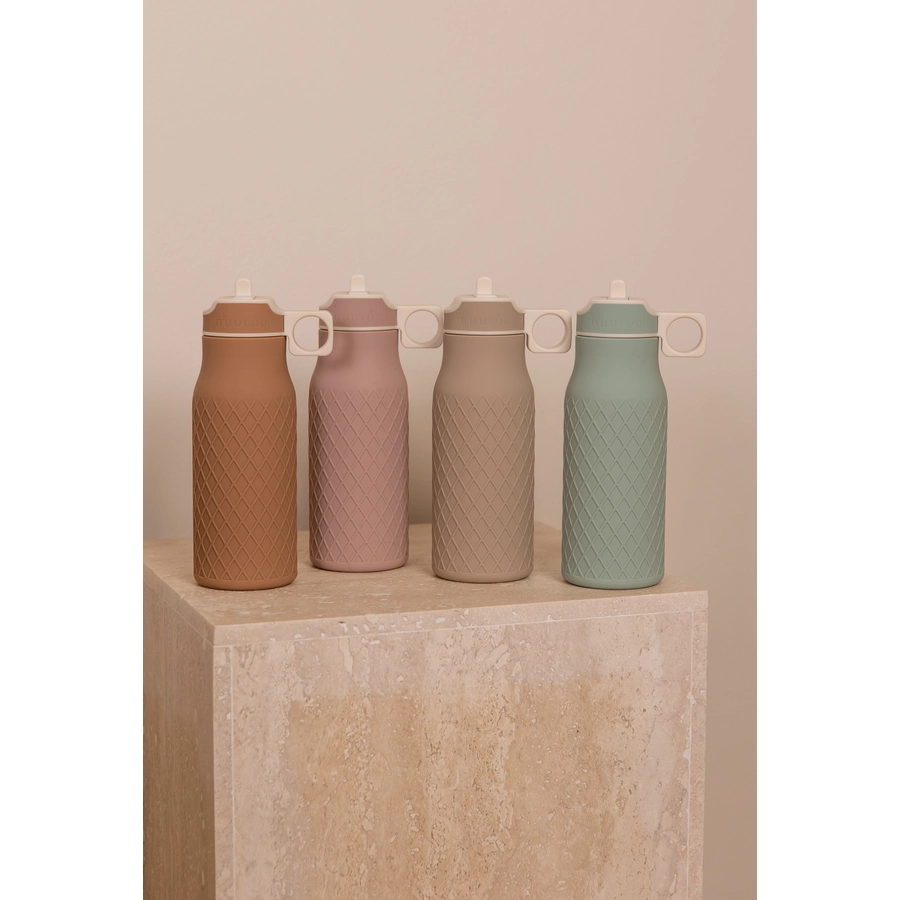 Nuuroo Trinkflasche Lindi Silikon 450 ml Woodrose