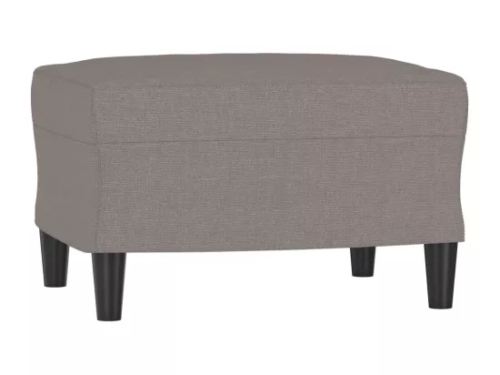 Canapé à 3 places avec repose-pieds Taupe 180 cm Tissu