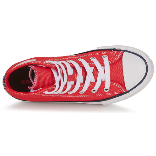 Converse - YOUTH CONVERSE CHUCK TAYLOR ALL STAR EVA LIFT PLATFORM RETRO DEN - Rouge