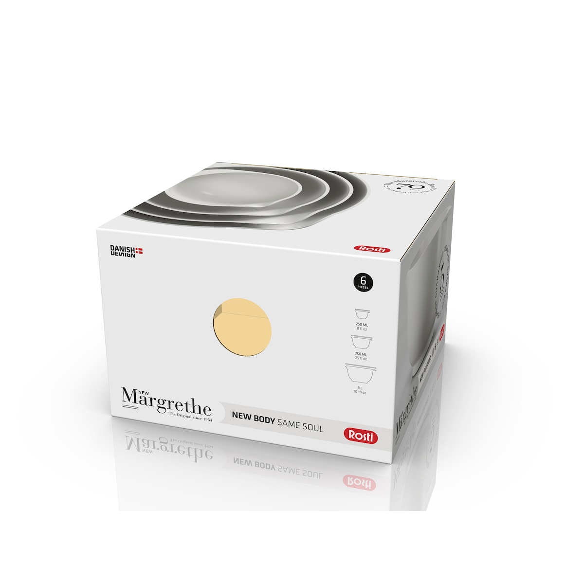 Rosti Bakebollesett 6 dlr Hvit
