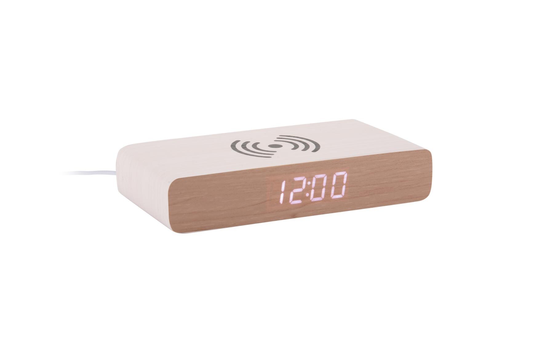 Digitalwecker Retro Flat WeissLED Wecker