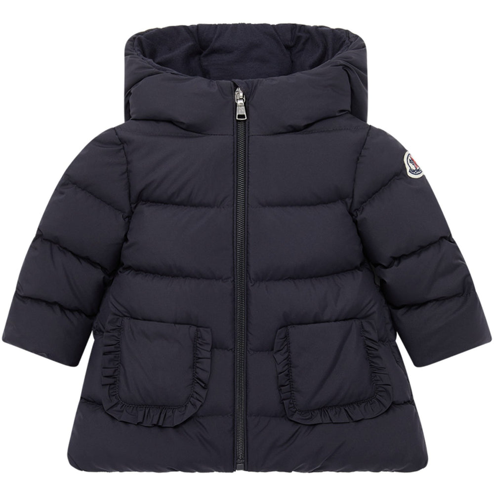 Køb Moncler Navy Molan Long Parka Jakke