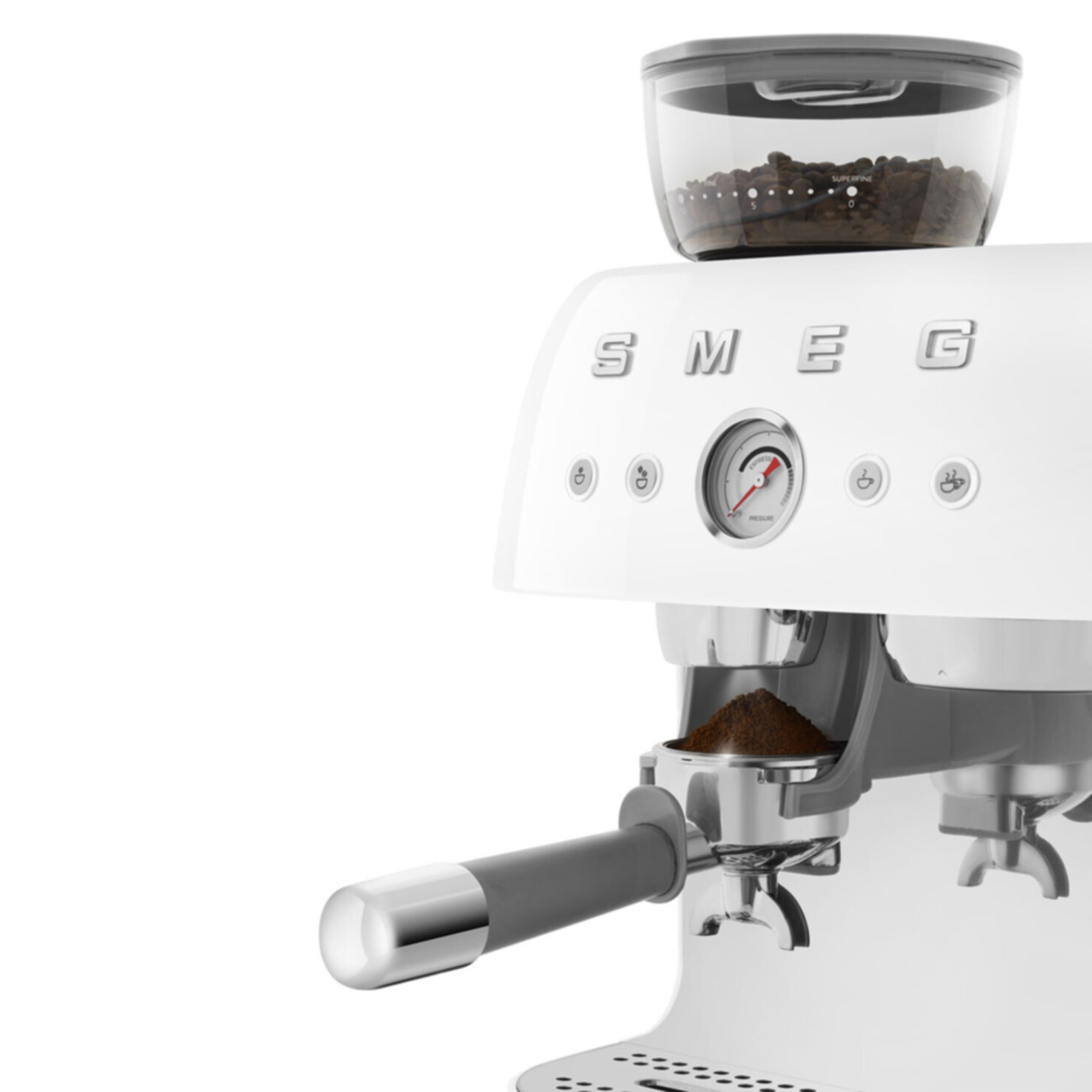 Smeg Espressomaschine EGF03WHEU Weiss