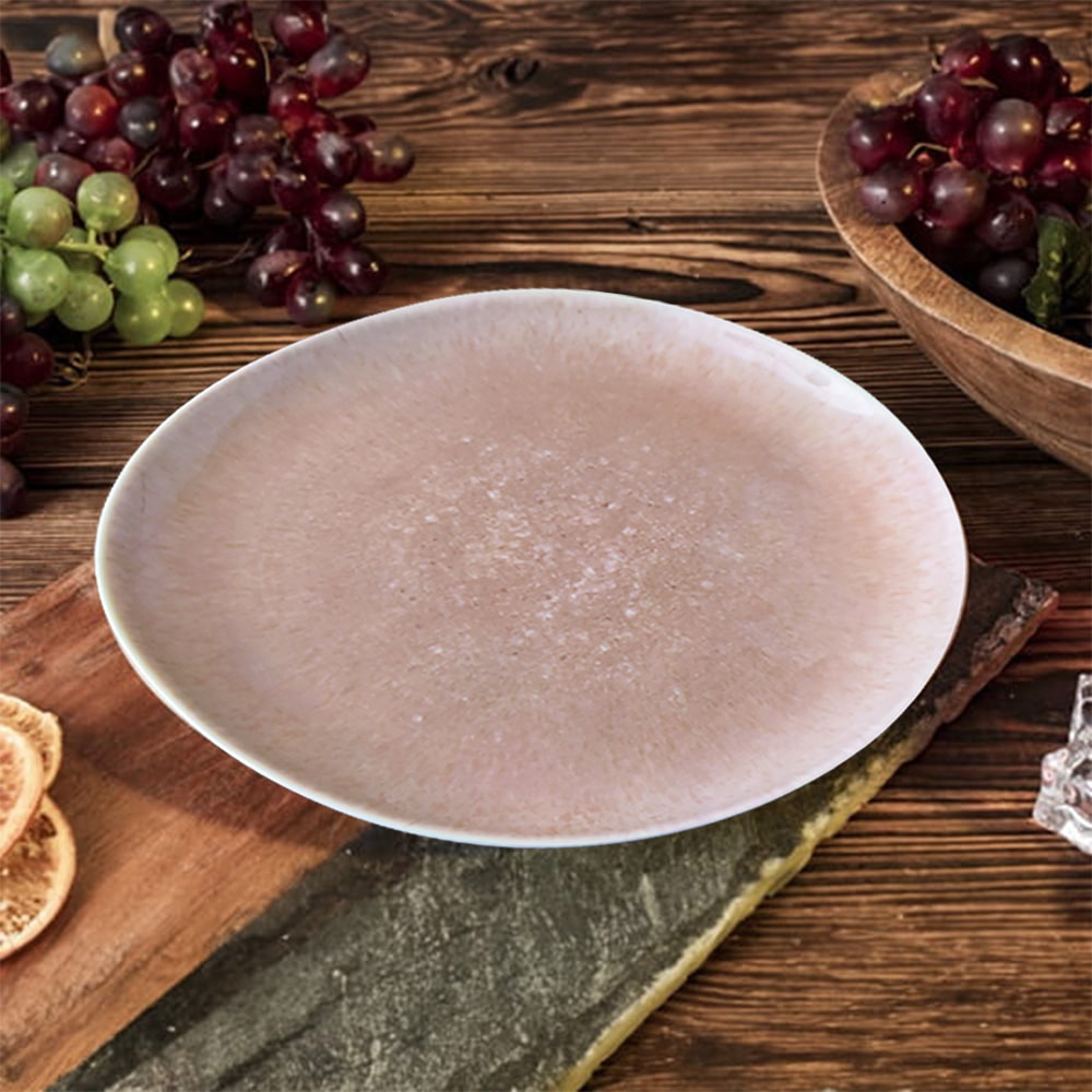 Assiette mélamine beige 23 cm