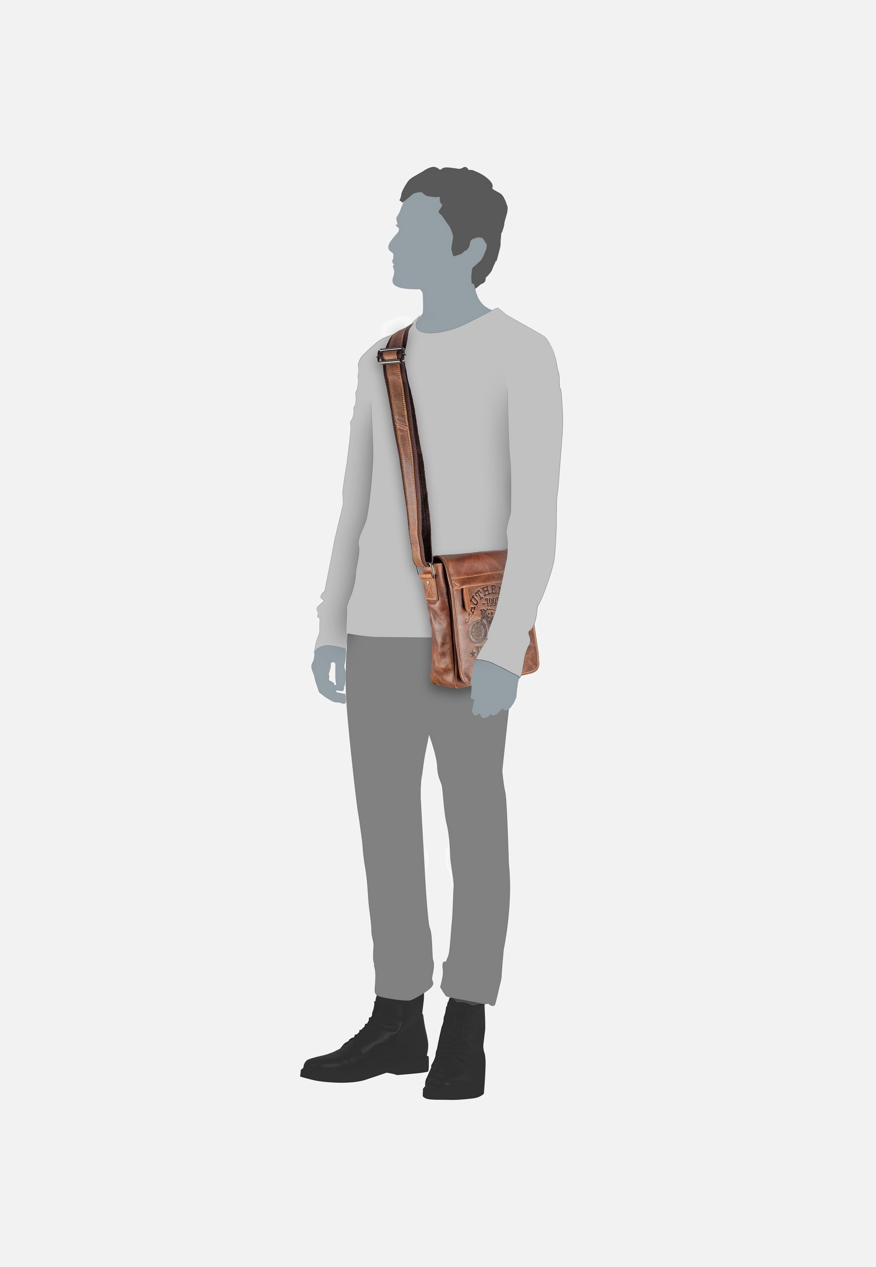 Cafe Racer 0830 Antikbraun - Crossbody Bag