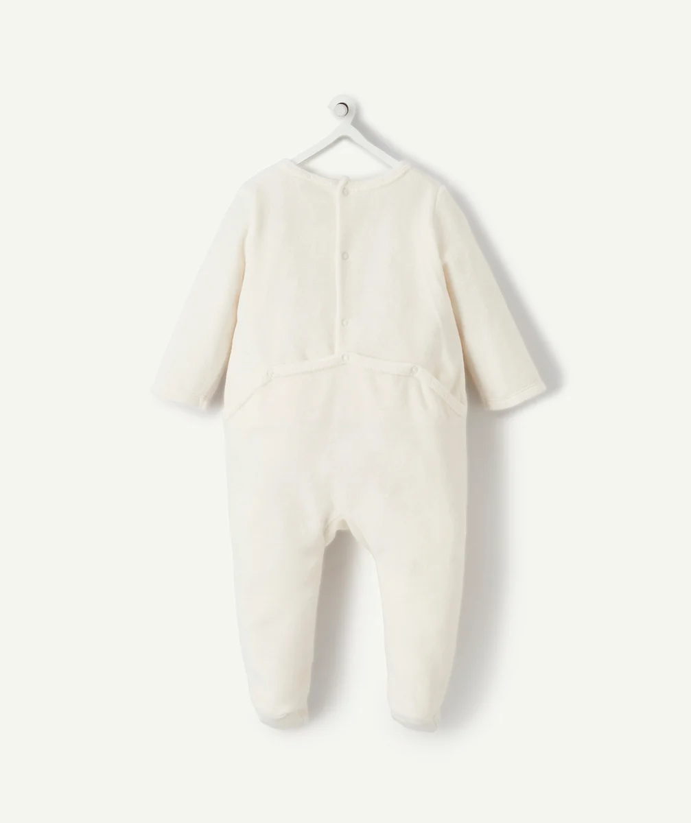 LE DORS BIEN BLANC EN COTON BIOLOGIQUE AVEC MESSAGE BÉBÉ