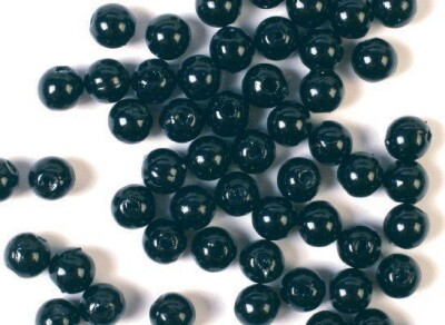 Voksperler - Sort - 8 MM - 500 G