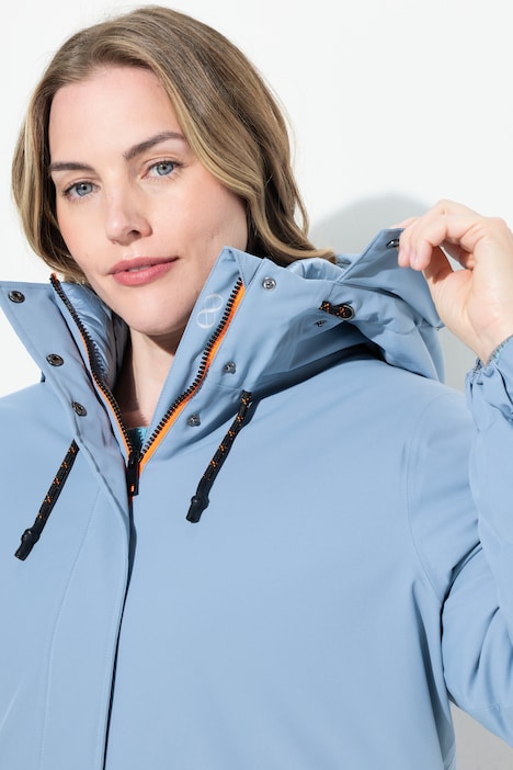 Funktionsjacke, Kapuze, 2-Wege-Zipper, wasserdicht