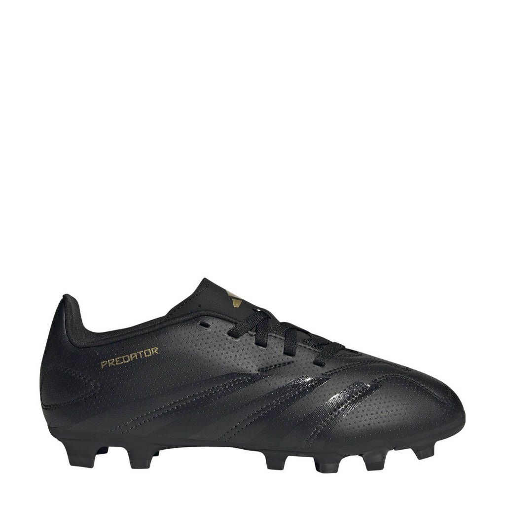 adidas Predator Clubjunior voetbalschoenen zwart/antraciet/goud metallic