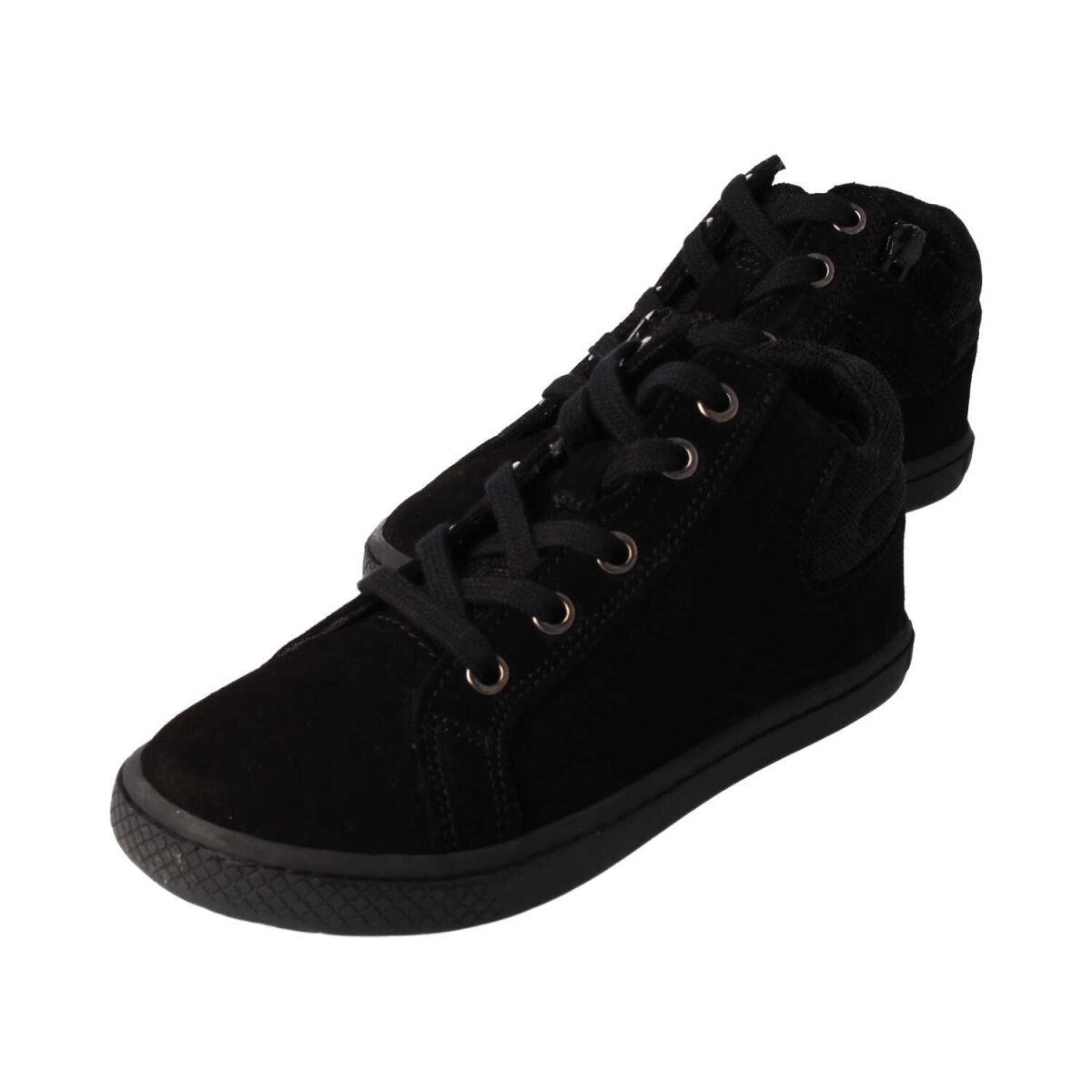 WL32051-0 black STAY-HAPPY velours textil laces zipper Weite/W