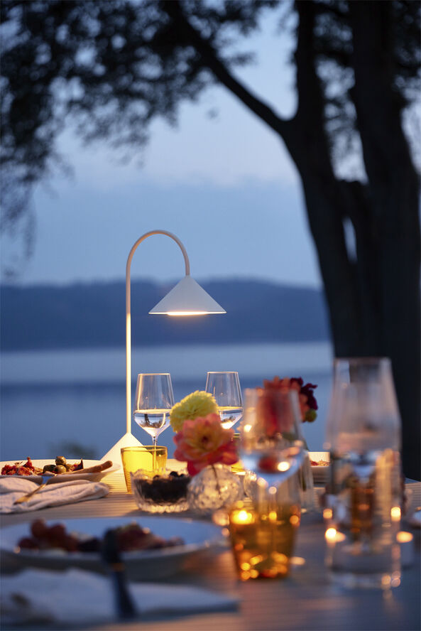 Frandsen Grasp Portable Table Lamp H47 Matt white